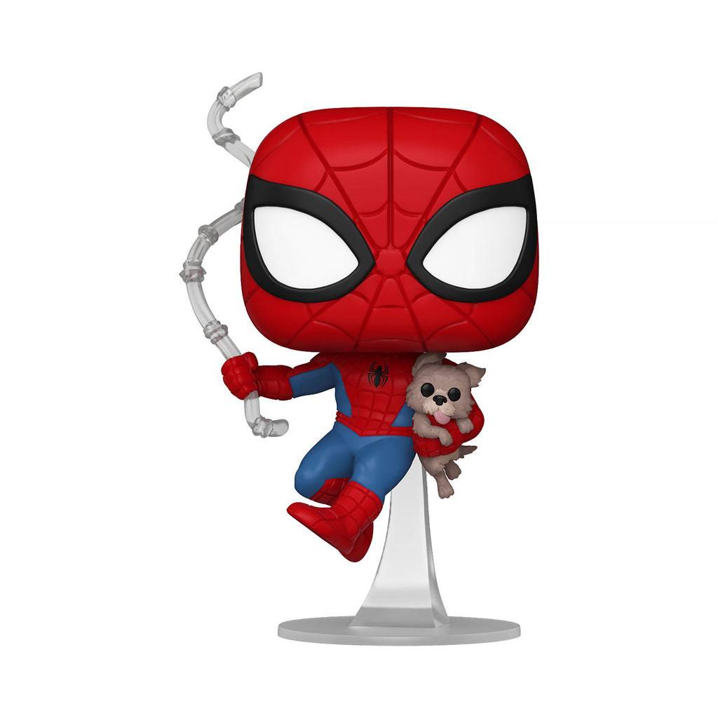 Image produit Spider-Man - Spider avec Sandwich le Chien Marvel Funko Pop Figurine à Tête Oscillante