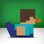 Productafbeelding Minecraft - Steve TUBBZ Decoratieve Eend 9cm