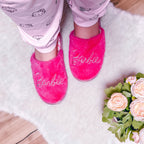 Produktbild Barbie - Logo Plüsch Pantoffeln