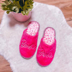 Produktbild Barbie - Logo Plüsch Pantoffeln