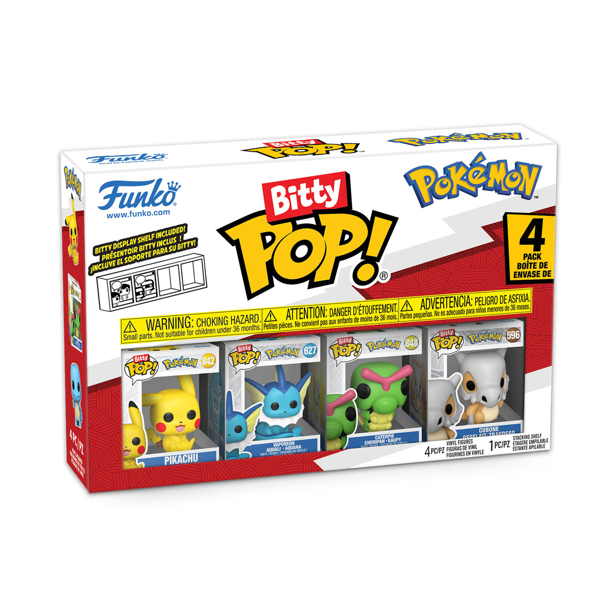 Image produit Pokemon - Pikachu et ses amis Funko Bitty Pop Set de 4 figurines Série 1