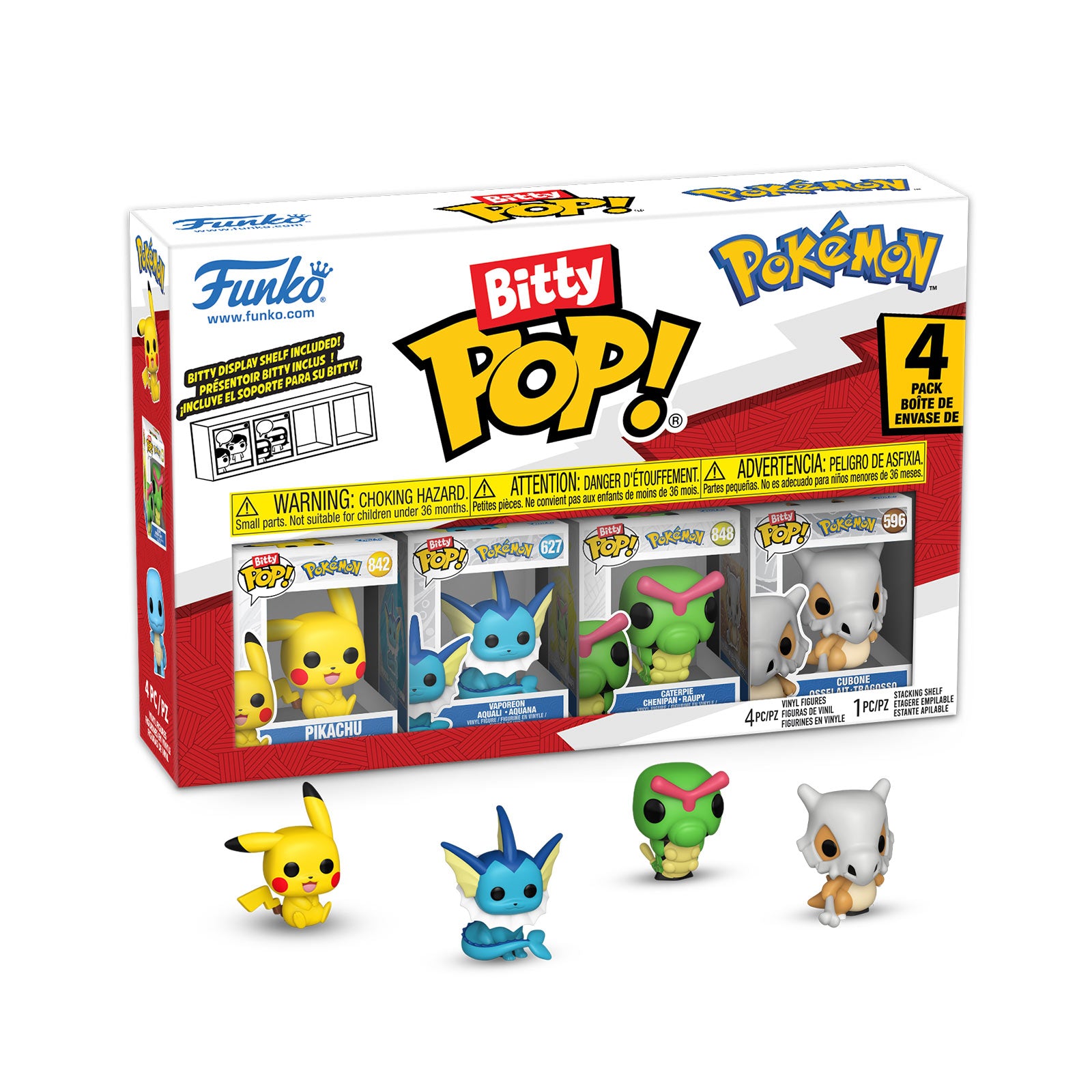 Image produit Pokemon - Pikachu et ses amis Funko Bitty Pop Set de 4 figurines Série 1