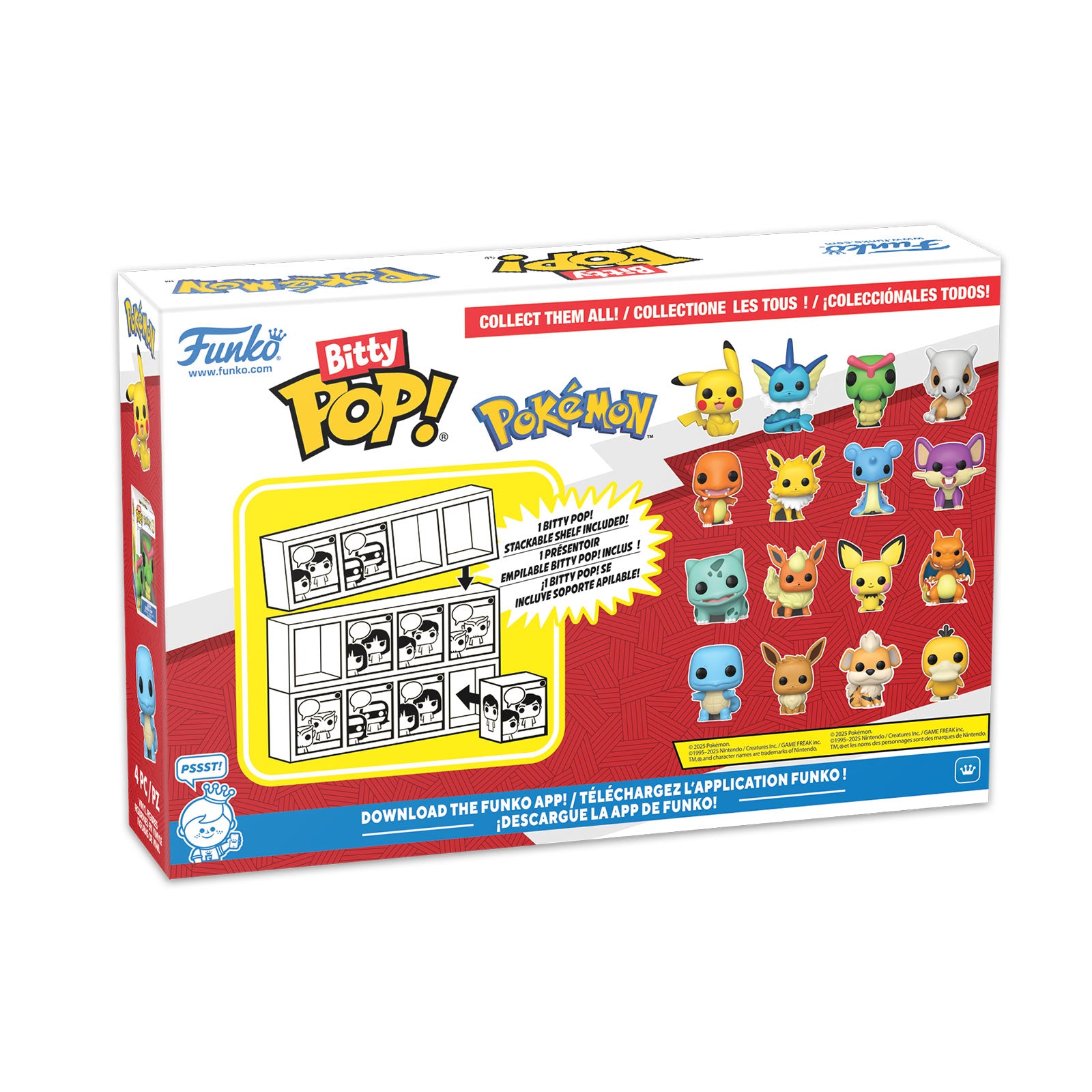 Image produit Pokemon - Pikachu et ses amis Funko Bitty Pop Set de 4 figurines Série 1