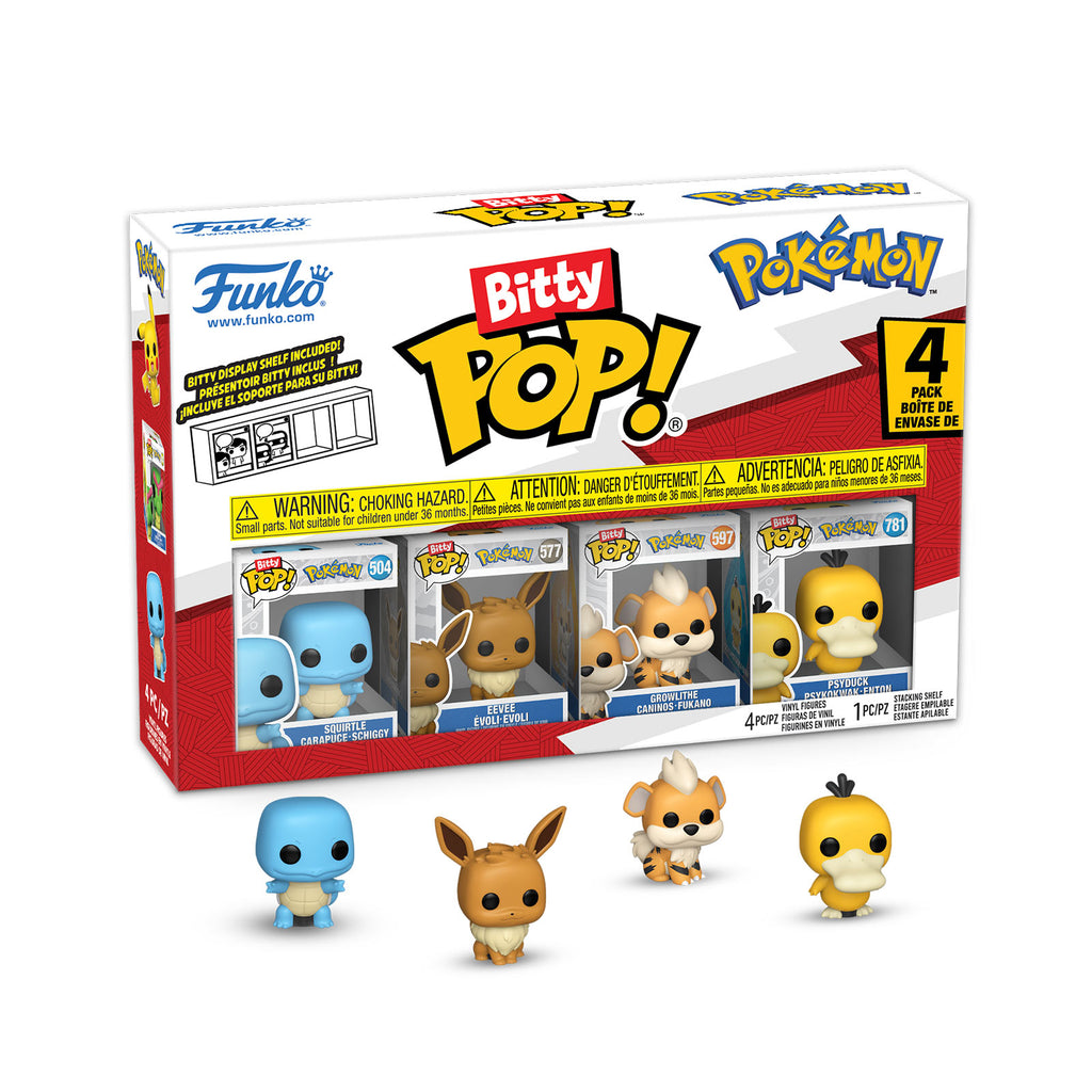 Image produit Pokemon - Carapuce et ses amis Funko Bitty Pop Set de 4 figurines Série 4
