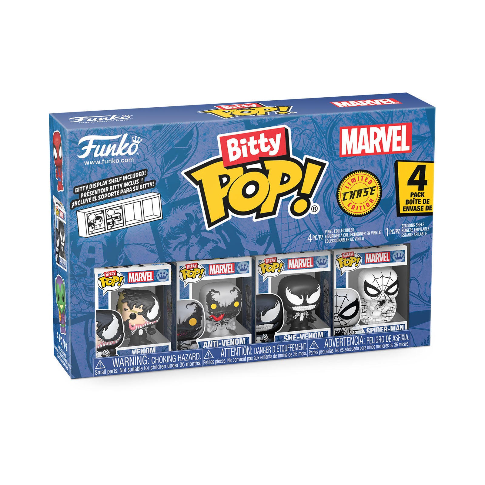 Productafbeelding Marvel - Spider-Man Funko Bitty Pop 4-figuren Set Serie 3