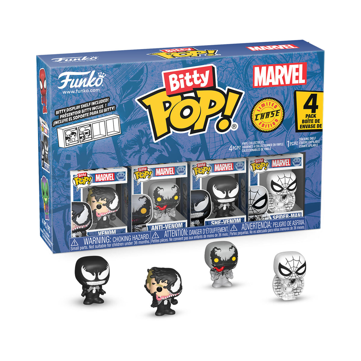 Productafbeelding Marvel - Spider-Man Funko Bitty Pop 4-figuren Set Serie 3