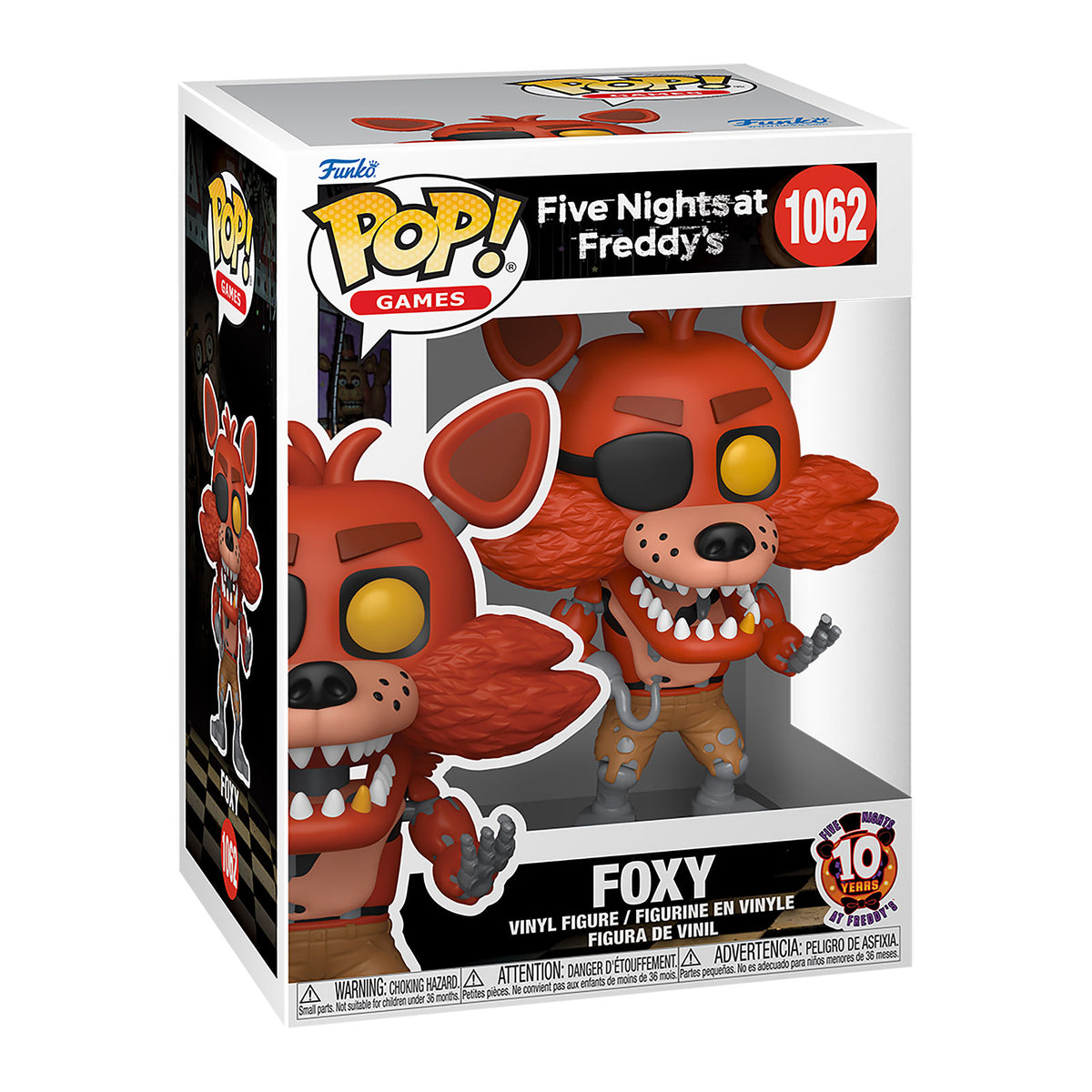Productafbeelding Five Nights at Freddy's - Foxy Funko Pop-figuur 10e Verjaardag