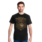 Productafbeelding Game of Thrones - Targaryen Ornamenten T-Shirt Zwart