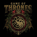 Productafbeelding Game of Thrones - Targaryen Ornamenten T-Shirt Zwart