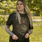 Productafbeelding Game of Thrones - Targaryen Ornamenten T-Shirt Zwart