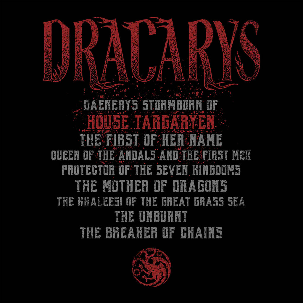Image produit Game of Thrones - T-shirt Dracarys noir