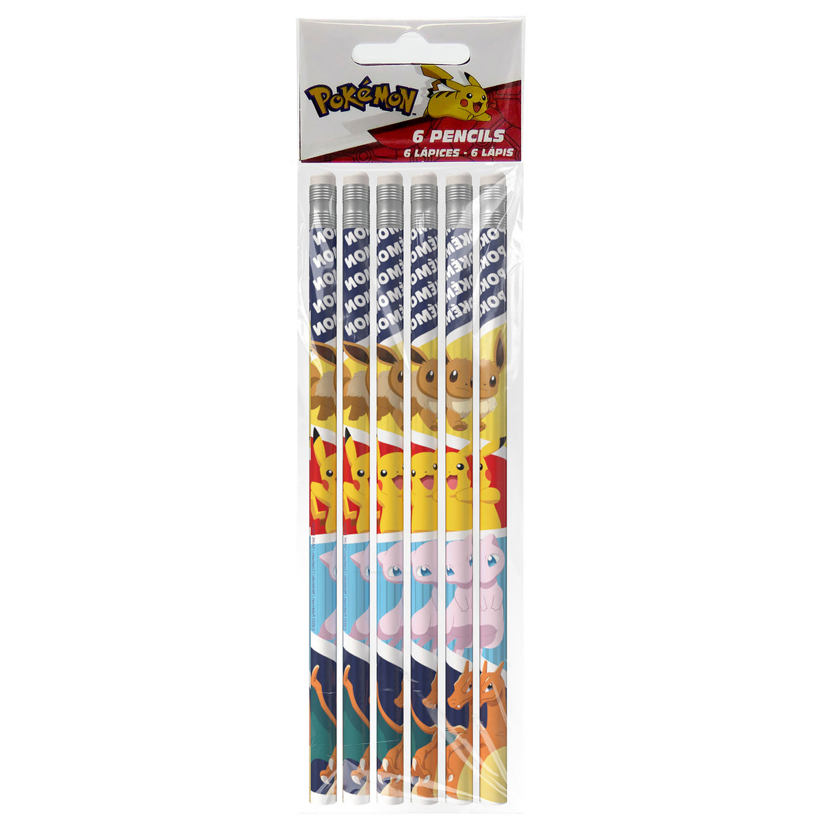 Image produit Pokemon - Set de 6 crayons