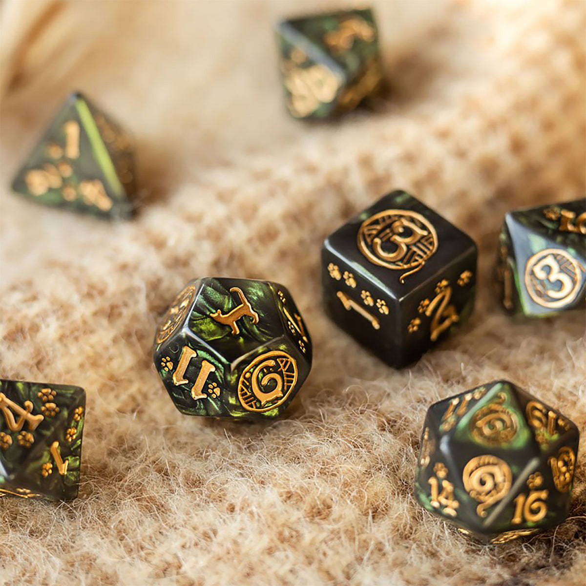 Image produit Chats - Set de dés RPG Pixel 7 pièces