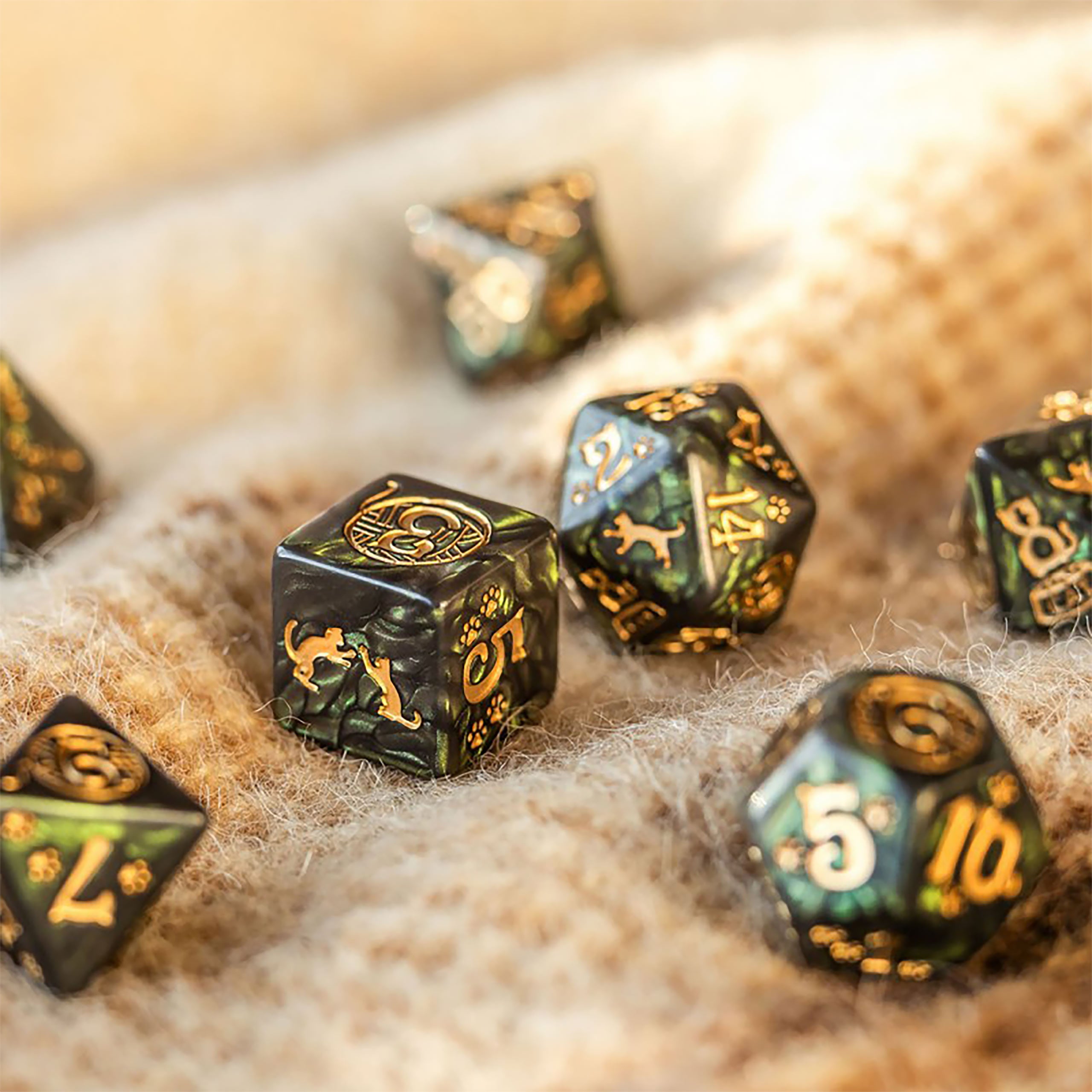 Image produit Chats - Set de dés RPG Pixel 7 pièces