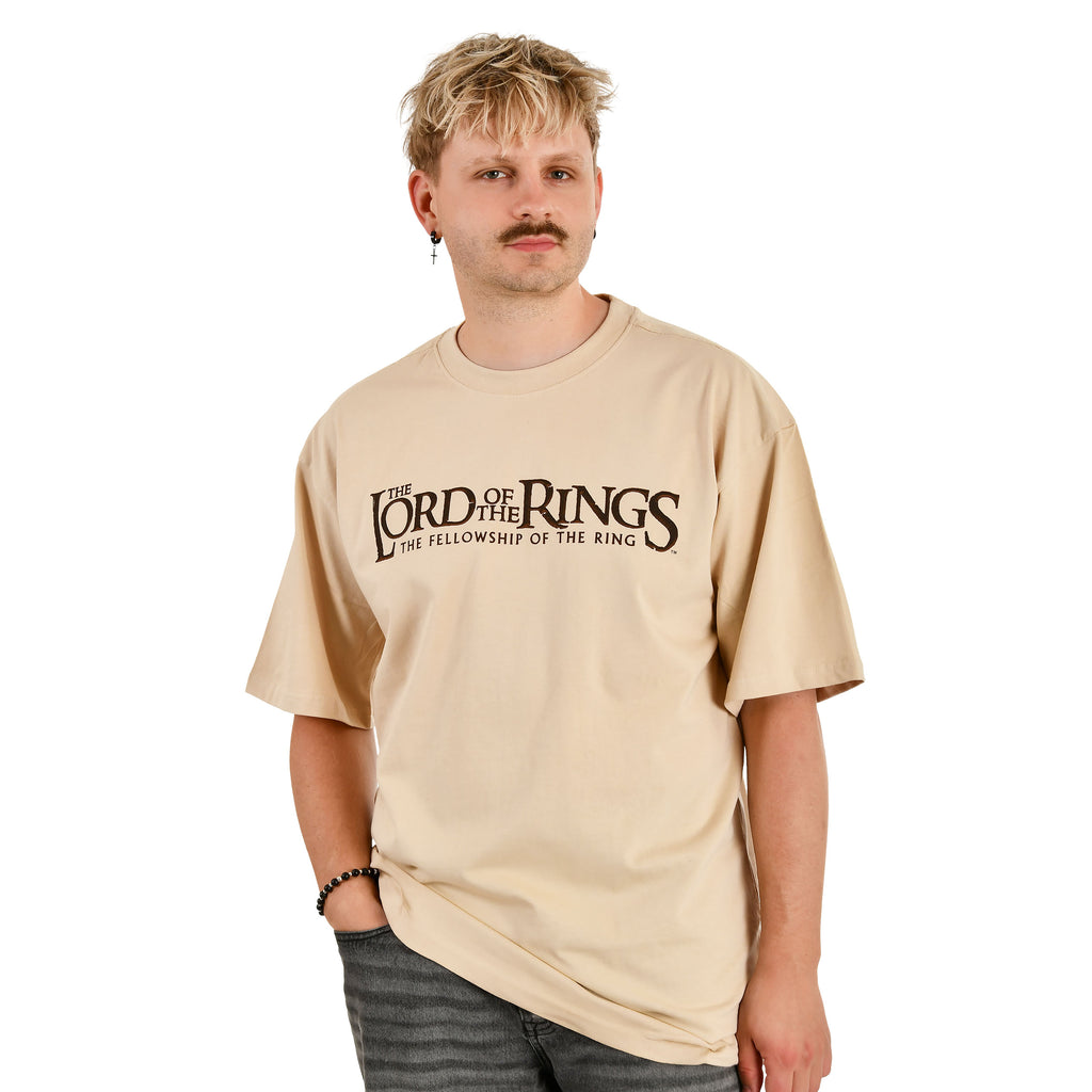 Productafbeelding In de Ban van de Ring - Fellowship Rohan en Gondor Oversized T-Shirt beige