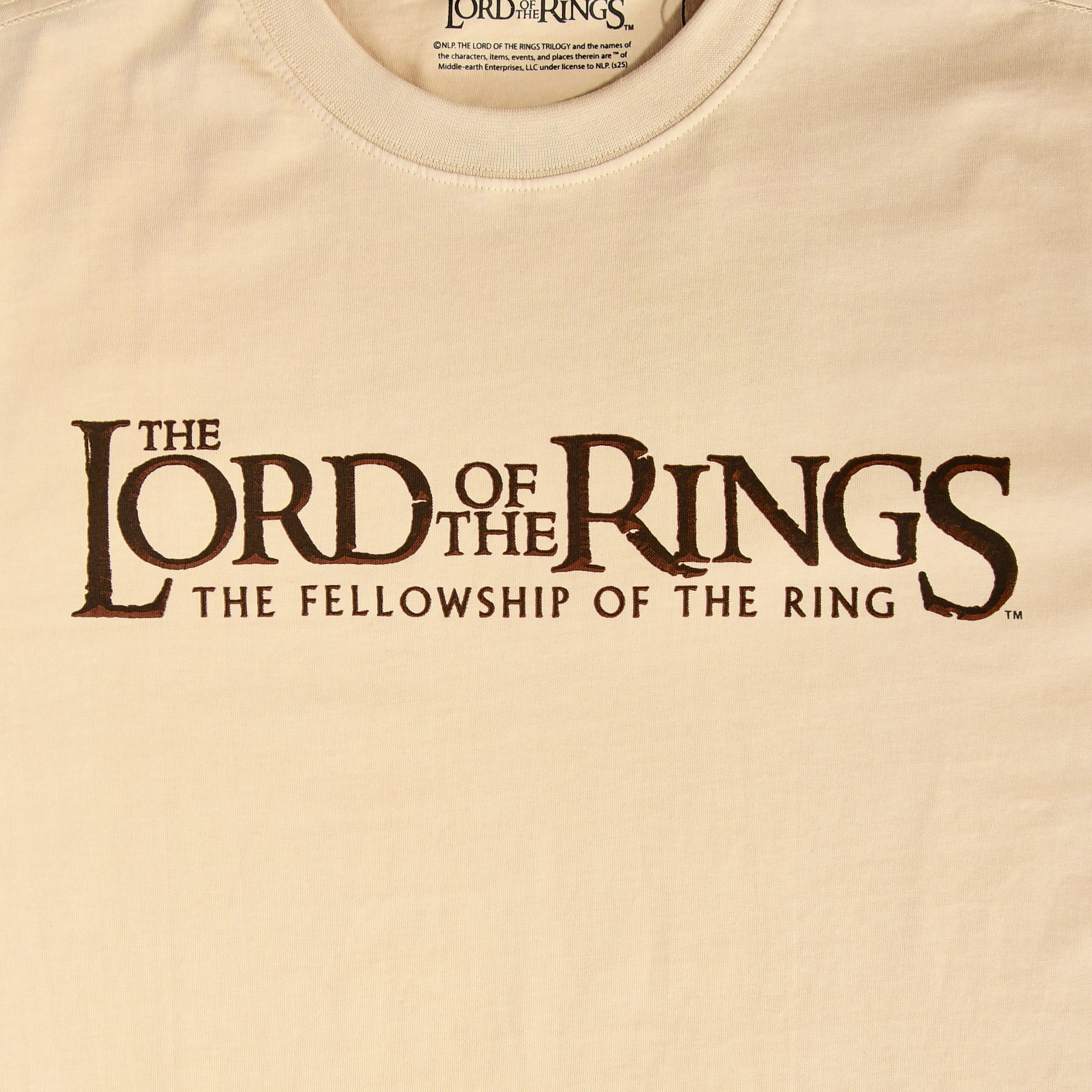 Productafbeelding In de Ban van de Ring - Fellowship Rohan en Gondor Oversized T-Shirt beige