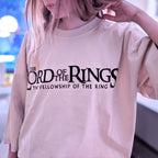 Productafbeelding In de Ban van de Ring - Fellowship Rohan en Gondor Oversized T-Shirt beige