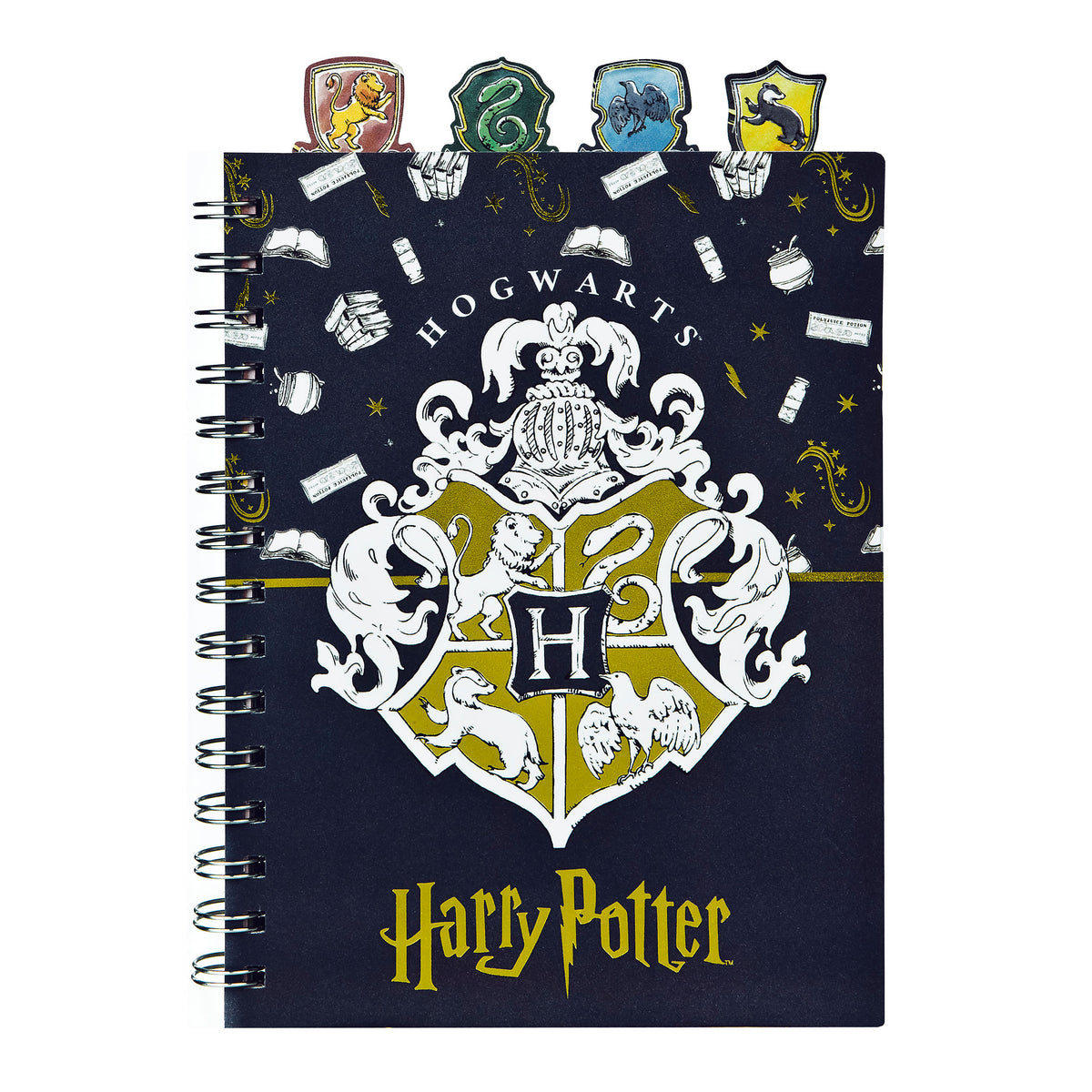 Produktbild Harry Potter - Hogwarts Spiralnotizblock mit Register