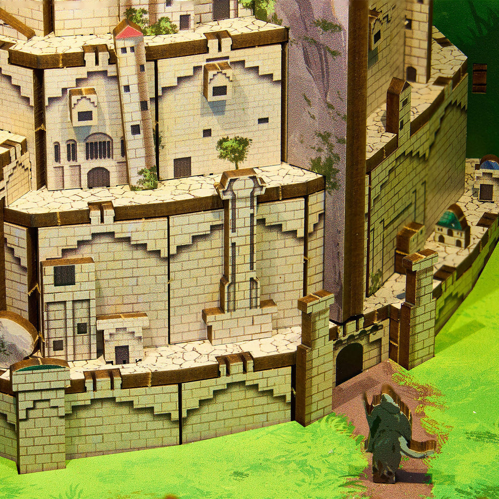 Image produit Le Seigneur des Anneaux - Minas Tirith Book Nook kit maquette en bois
