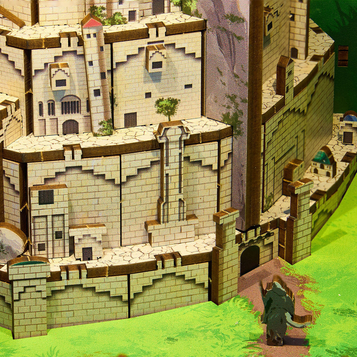 Image produit Le Seigneur des Anneaux - Minas Tirith Book Nook kit maquette en bois