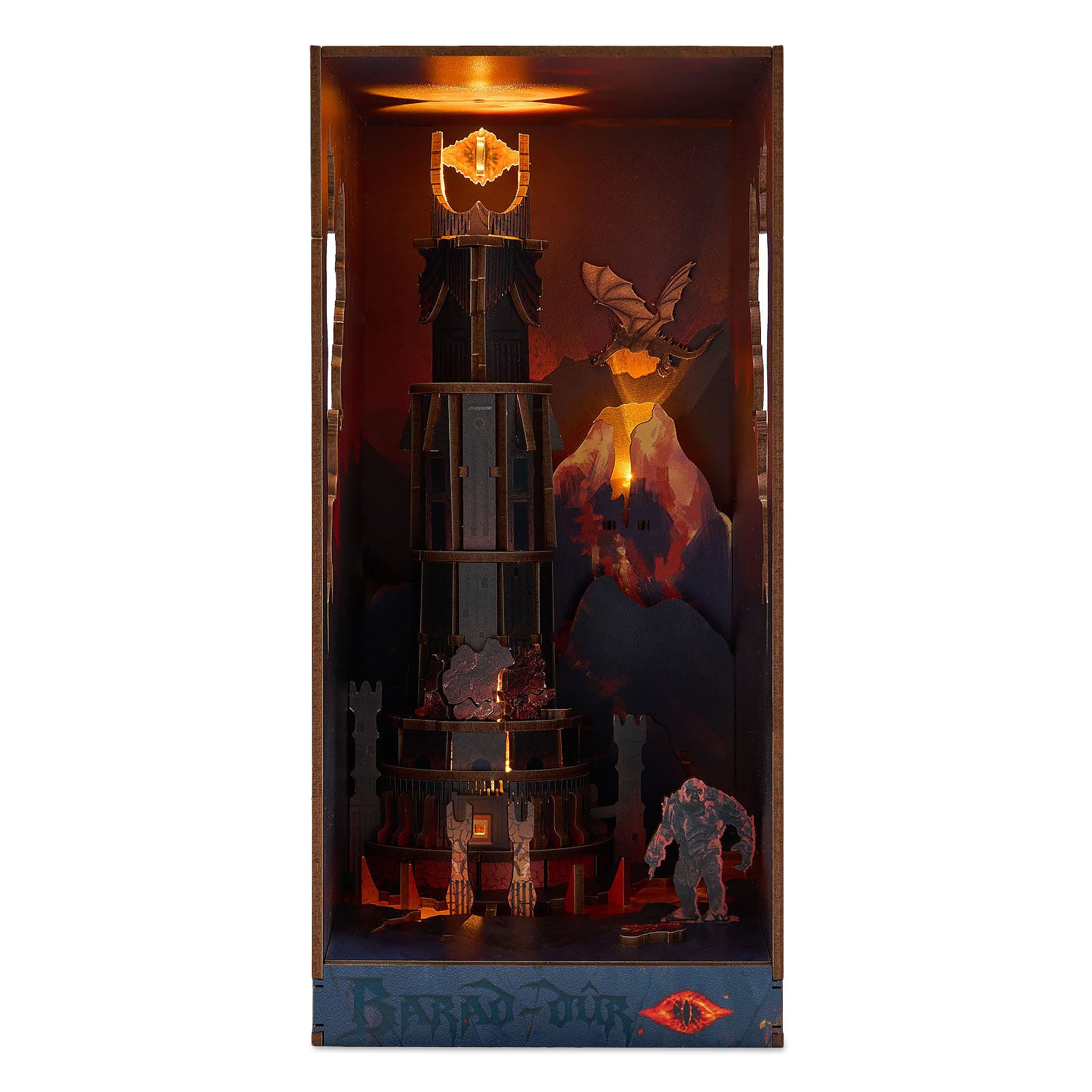 Produktbild Der Herr der Ringe - Barad-dur Book Nook Modell Bausatz Holz