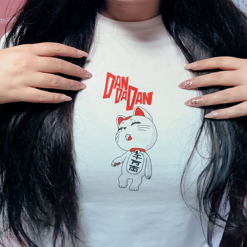 Productafbeelding Turbo Granny T-shirt voor Dandadan-fans wit