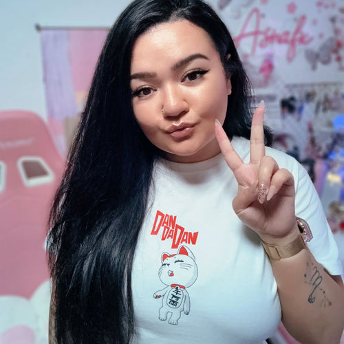 Productafbeelding Turbo Granny T-shirt voor Dandadan-fans wit