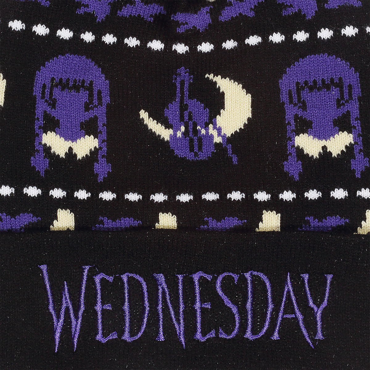 Productafbeelding Wednesday - Midnight muts met pompon