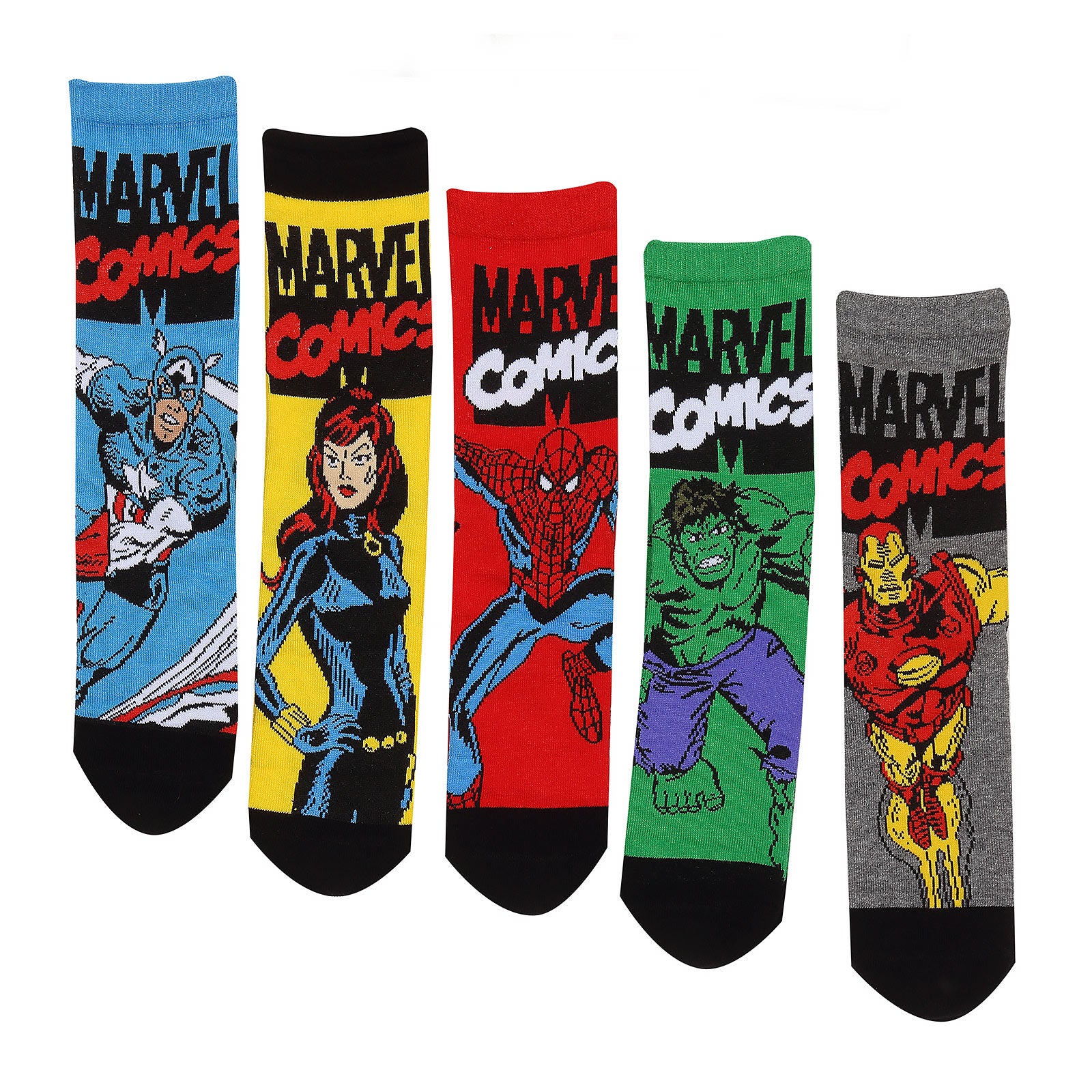 Productafbeelding Marvel Comics Sokken 5-delige set in cadeaudoos