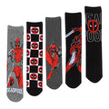 Produktbild Deadpool - Logo und Pose Socken 5er Set in Geschenkbox