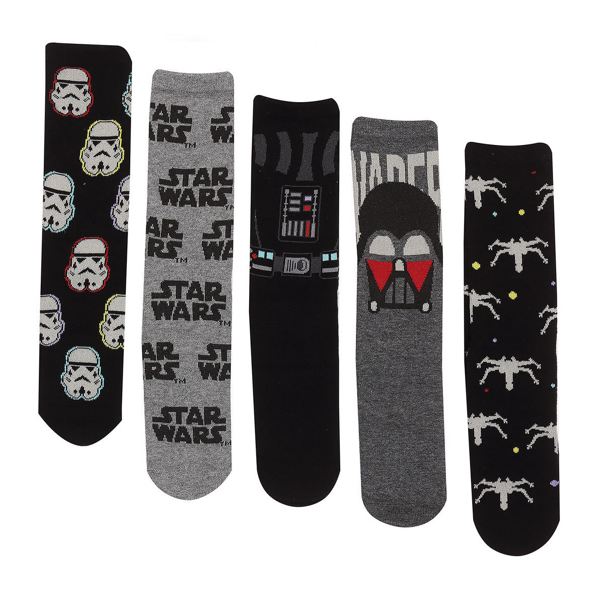 Image produit Star Wars - Lot de 5 paires de chaussettes Dark Side en boîte cadeau