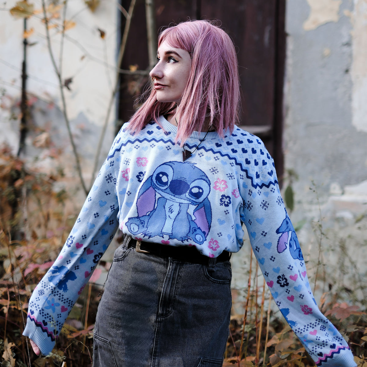 Productafbeelding Stitch Ohana gebreide trui - Lilo & Stitch