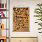 Produktbild Drachenzähmen leicht gemacht - Night Fury Wall Scroll
