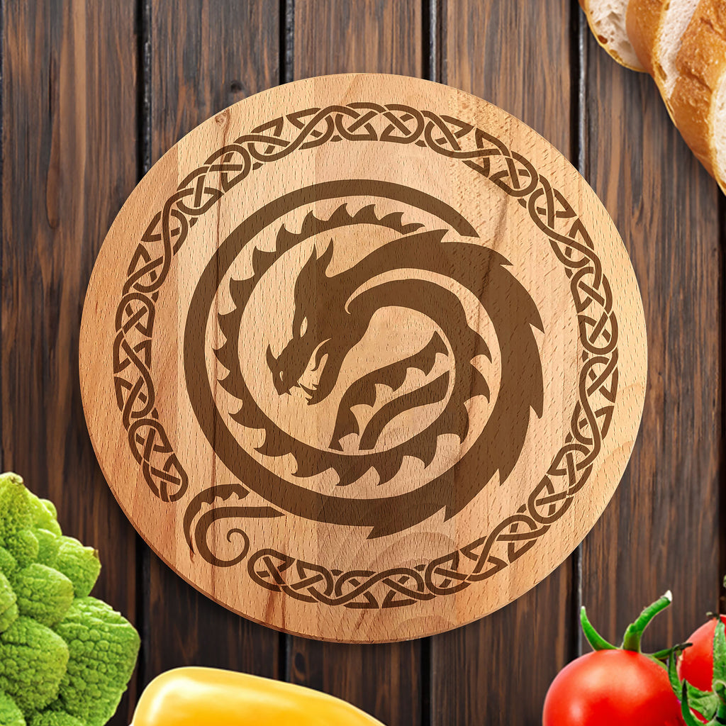 Image produit Dragons - Planche à découper avec logo