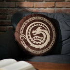 Image produit Dragons - Coussin logo marron