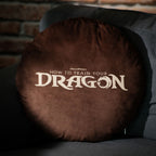 Image produit Dragons - Coussin logo marron