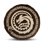 Image produit Dragons - Coussin logo marron