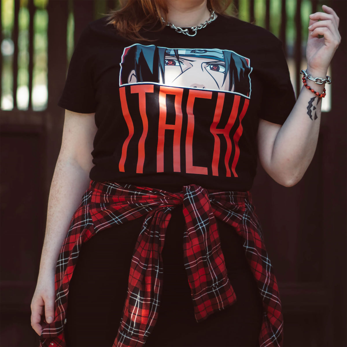 Image produit Naruto - T-shirt Itachi Eyes noir