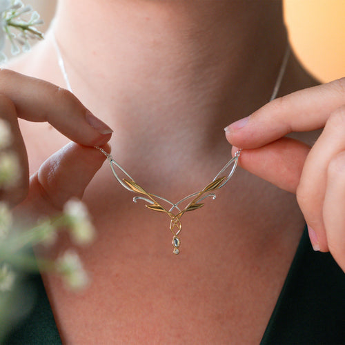 Productafbeelding Galadriel Tiara Ketting 925 Sterling Zilver - In de Ban van de Ring