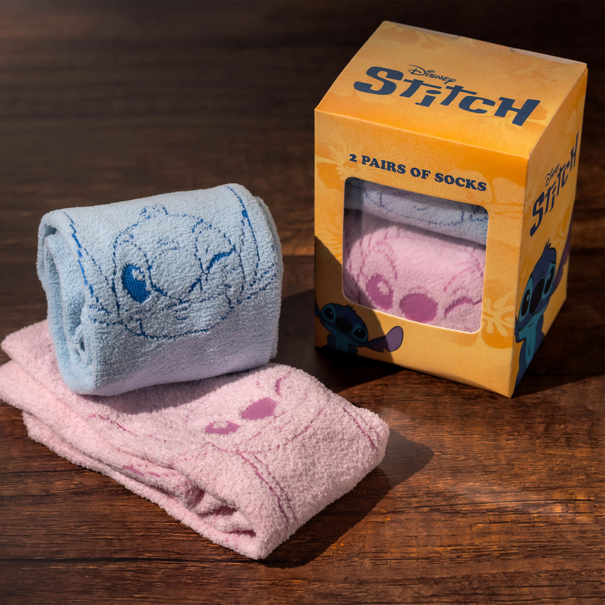 Productafbeelding Stitch en Angel Sokken 2-pack in Geschenkdoos - Lilo & Stitch