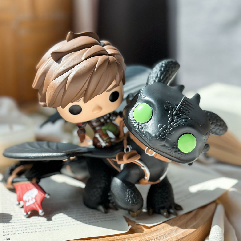 Image produit Dragons - Harold avec Krokmou Figurine Diorama Funko Pop
