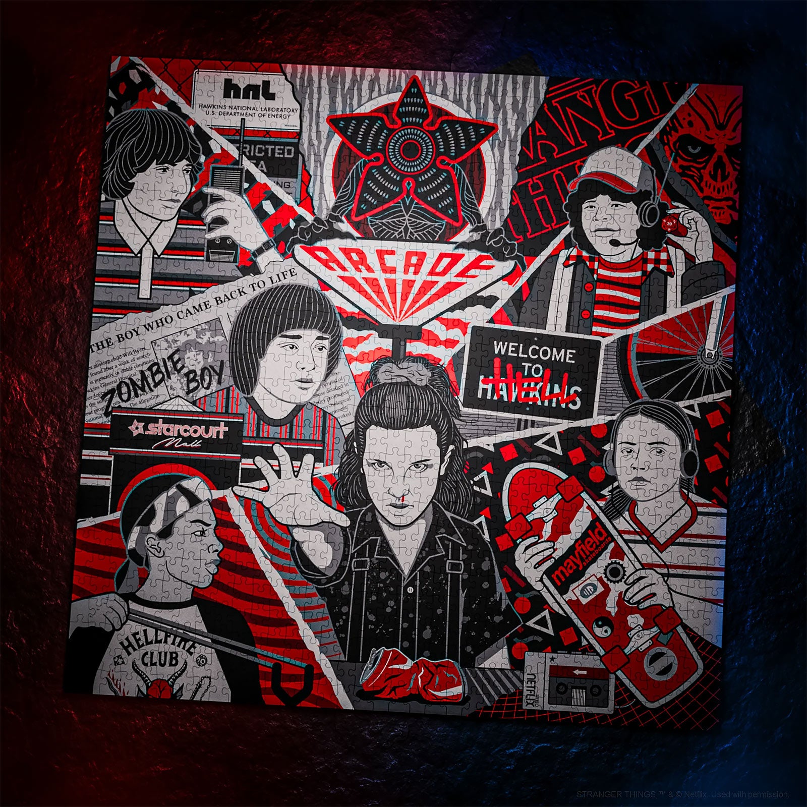 Image produit Stranger Things - Puzzle Premium Upside Down
