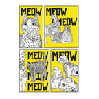Image produit T-shirt Meow pour les fans de Night of the Living Cat blanc