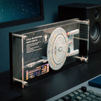 Productafbeelding Enterprise NCC-1701-D wandplaquette met modelreplika - Star Trek