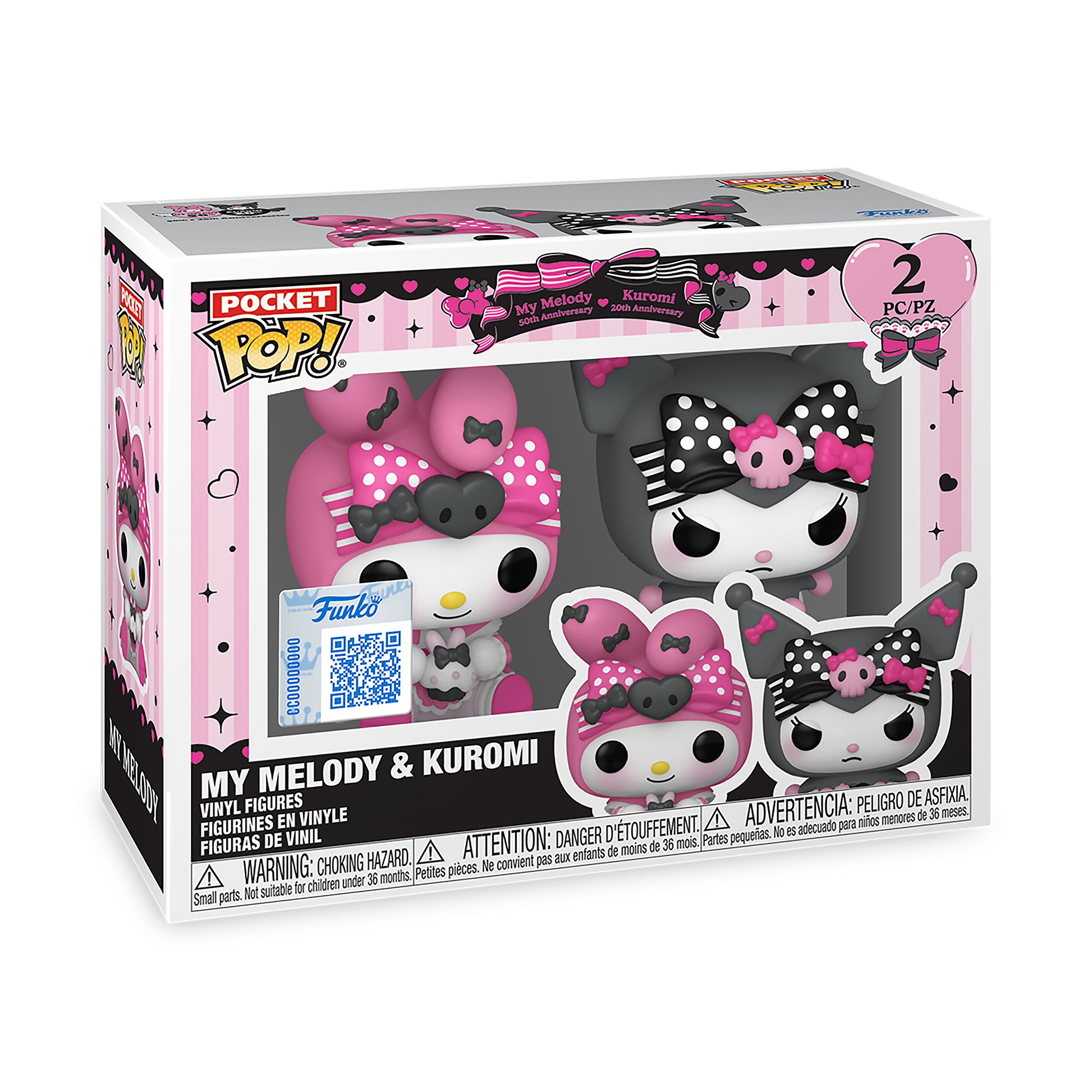 Produktbild Sanrio - Kuromi und My Melody Funko Pocket Pop 2er Figuren Set