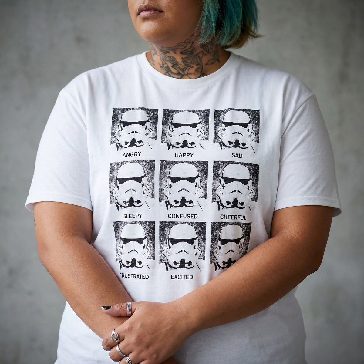 Image produit T-shirt Stormtrooper Multiface blanc - Star Wars