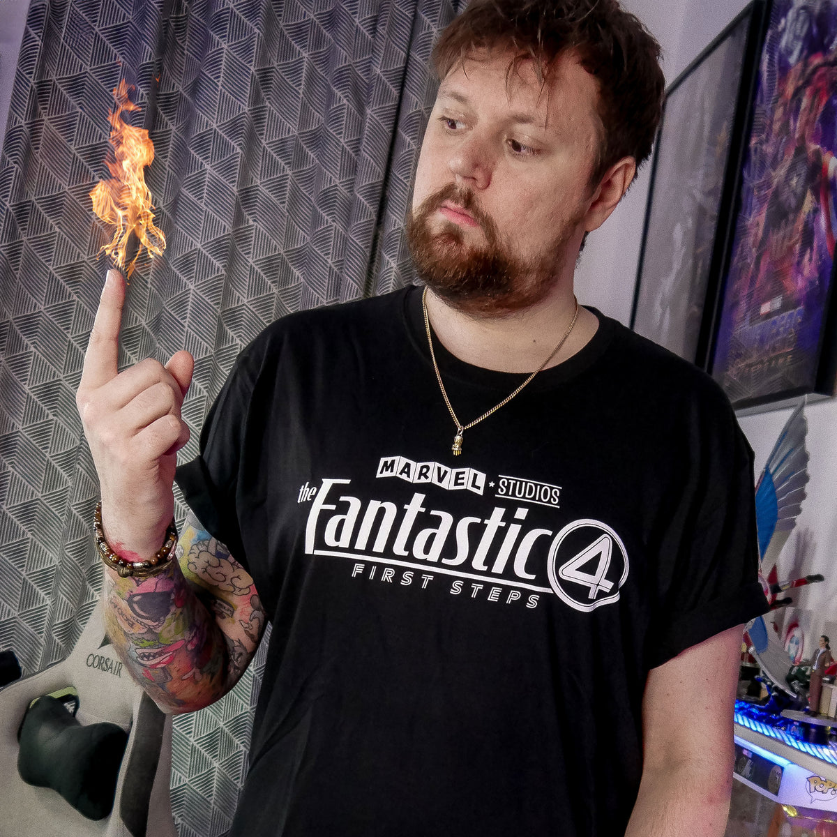 Produktbild Fantastic Four - Logo T-Shirt schwarz