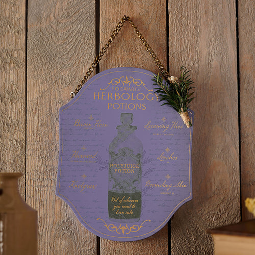 Productafbeelding Harry Potter - Kruidenkunde en Toverdranken Houten Wanddecoratie