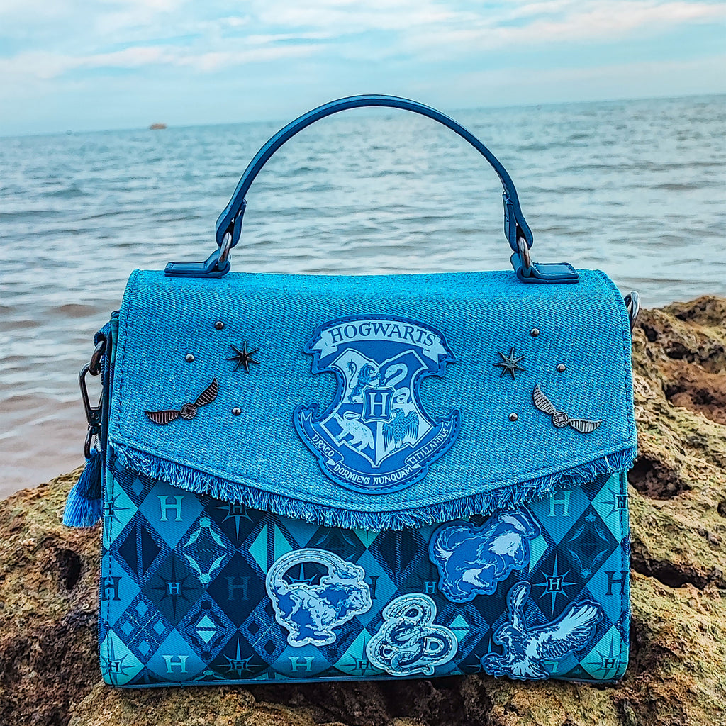 Image produit Harry Potter - Sac bandoulière Hogwarts en denim