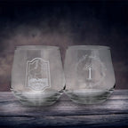 Productafbeelding In de Ban van de Ring - De Steigerende Pony & Gondor set van 2 glazen